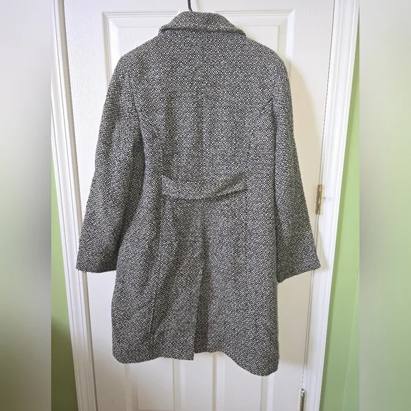 Vintage Covington Brown White Tweed Coat - Picture 8 of 10